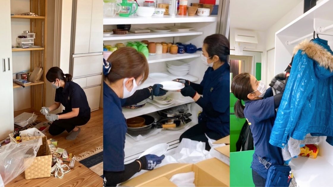 オヒサマノイエの片付け収納サービス 片付け風景