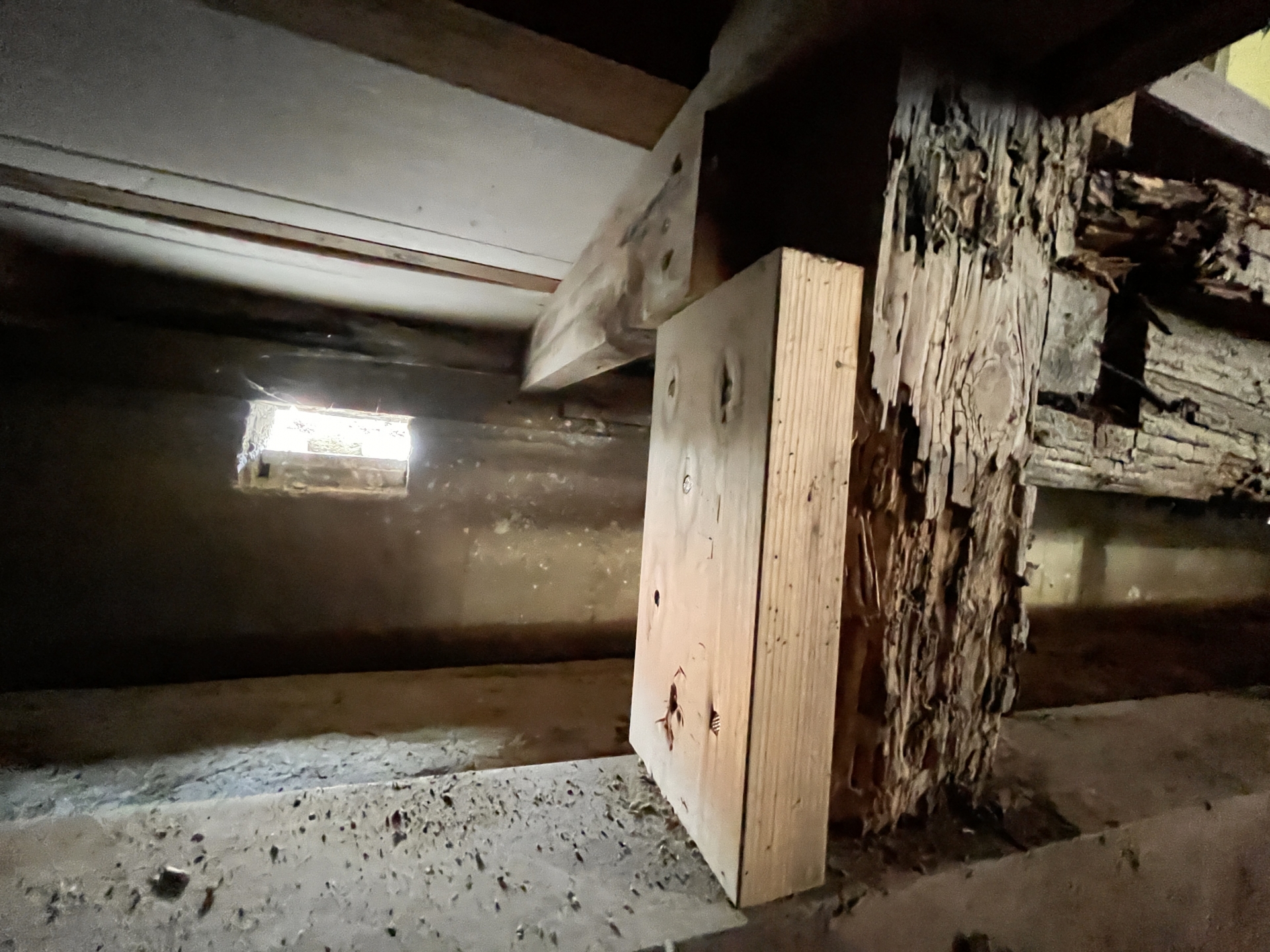 床下の腐食イメージ